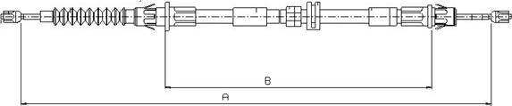 SONOVA CM04720 - Тросик, cтояночный тормоз autospares.lv