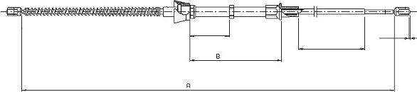 SONOVA CM15900 - Тросик, cтояночный тормоз autospares.lv