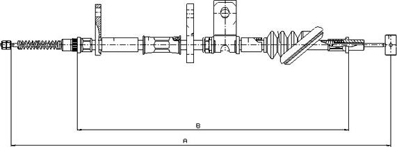 SONOVA CM16560 - Тросик, cтояночный тормоз autospares.lv