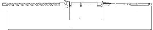 SONOVA CM18900 - Тросик, cтояночный тормоз autospares.lv