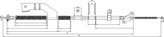 SONOVA CM12740 - Тросик, cтояночный тормоз autospares.lv