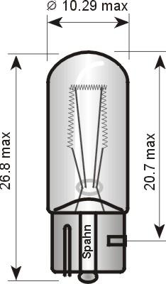 Spahn Glühlampen 3221 - Лампа накаливания, фонарь указателя поворота autospares.lv