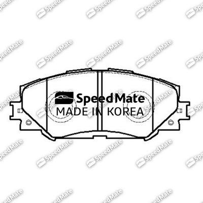 SpeedMate SM-BPJ025 - Тормозные колодки, дисковые, комплект autospares.lv