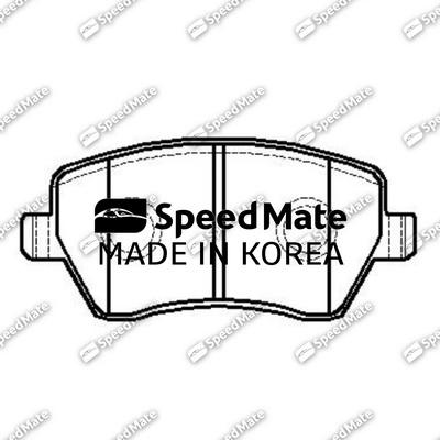 SpeedMate SM-BPJ027 - Тормозные колодки, дисковые, комплект autospares.lv