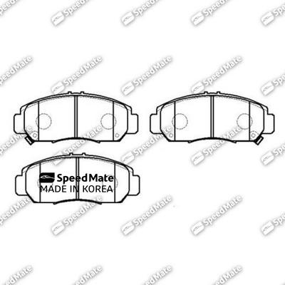 SpeedMate SM-BPJ274 - Тормозные колодки, дисковые, комплект autospares.lv