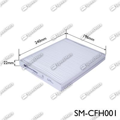 SpeedMate SM-CFH001 - Фильтр воздуха в салоне autospares.lv