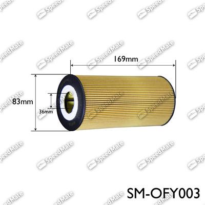 SpeedMate SM-OFY003 - Масляный фильтр autospares.lv