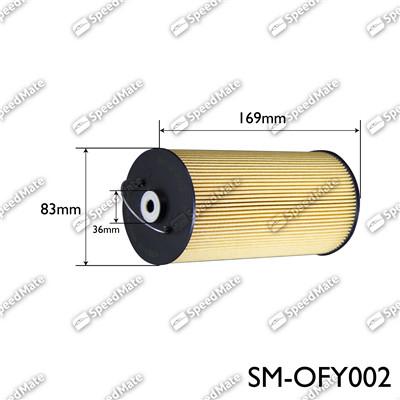 SpeedMate SM-OFY002 - Масляный фильтр autospares.lv