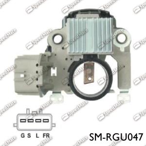 SpeedMate SM-RGU047 - Регулятор напряжения, генератор autospares.lv