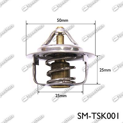 SpeedMate SM-TSK001 - Термостат охлаждающей жидкости / корпус autospares.lv