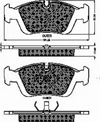 Spidan 30946 - Тормозные колодки, дисковые, комплект autospares.lv