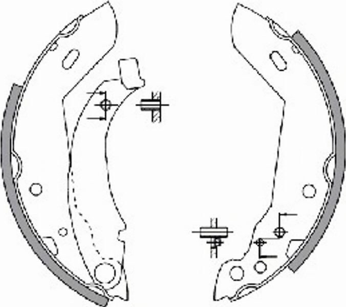 Spidan 30470 - Комплект тормозных колодок, барабанные autospares.lv