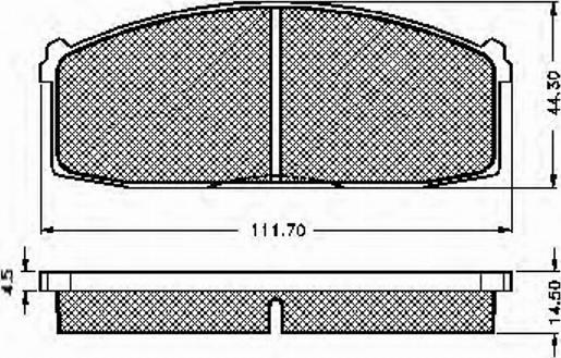 Spidan 30141 - Тормозные колодки, дисковые, комплект autospares.lv