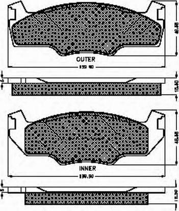 Spidan 30156 - Тормозные колодки, дисковые, комплект autospares.lv