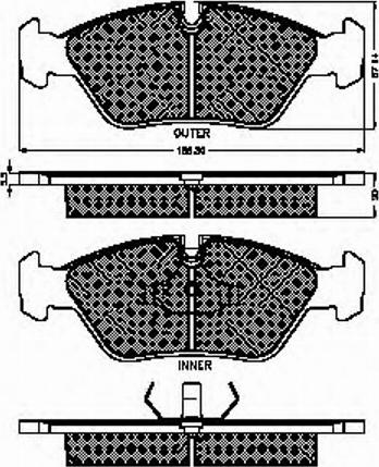 Spidan 30163 - Тормозные колодки, дисковые, комплект autospares.lv