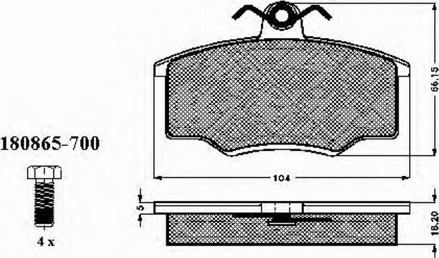 Spidan 30109 - Тормозные колодки, дисковые, комплект autospares.lv