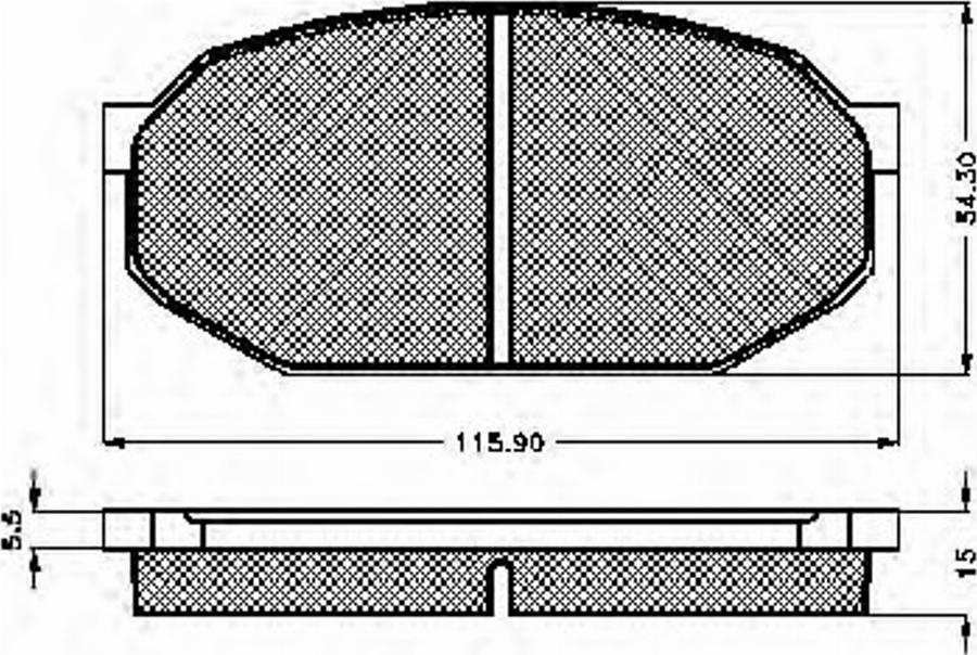 Spidan 30189 - Тормозные колодки, дисковые, комплект autospares.lv