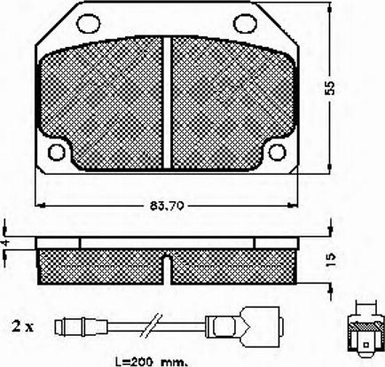 Spidan 30125 - Тормозные колодки, дисковые, комплект autospares.lv