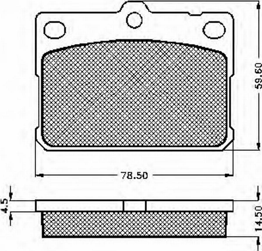 Spidan 30311 - Тормозные колодки, дисковые, комплект autospares.lv