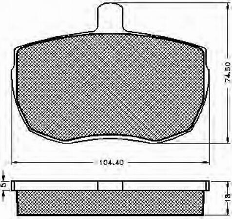 Spidan 31043 - Тормозные колодки, дисковые, комплект autospares.lv