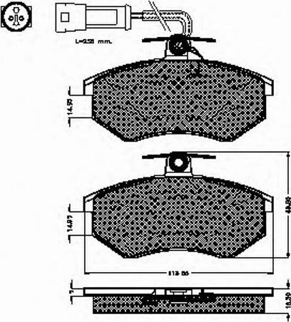 Spidan 31019 - Тормозные колодки, дисковые, комплект autospares.lv