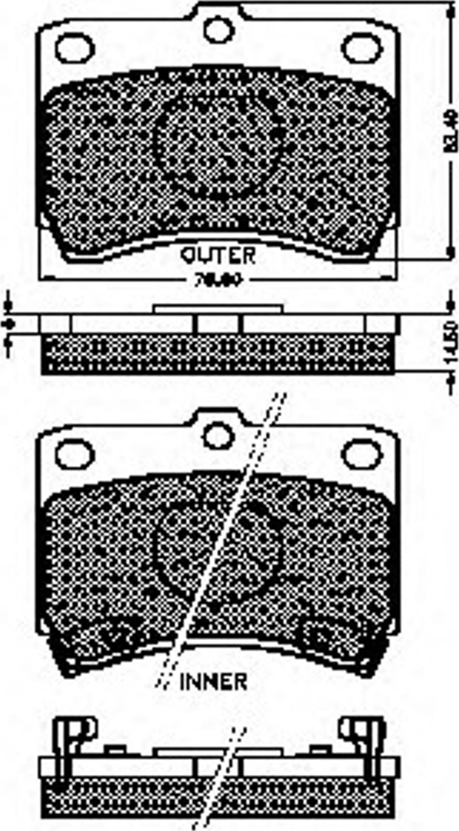 Spidan 31085 - Тормозные колодки, дисковые, комплект autospares.lv