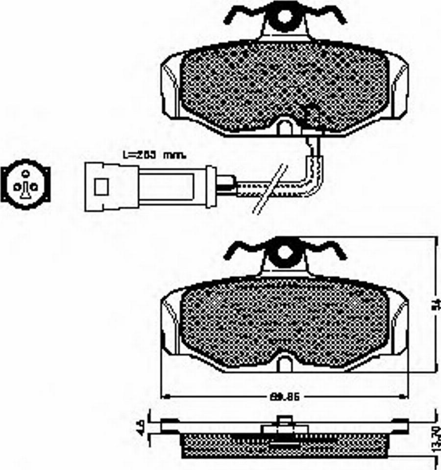 Spidan 31026 - Тормозные колодки, дисковые, комплект autospares.lv