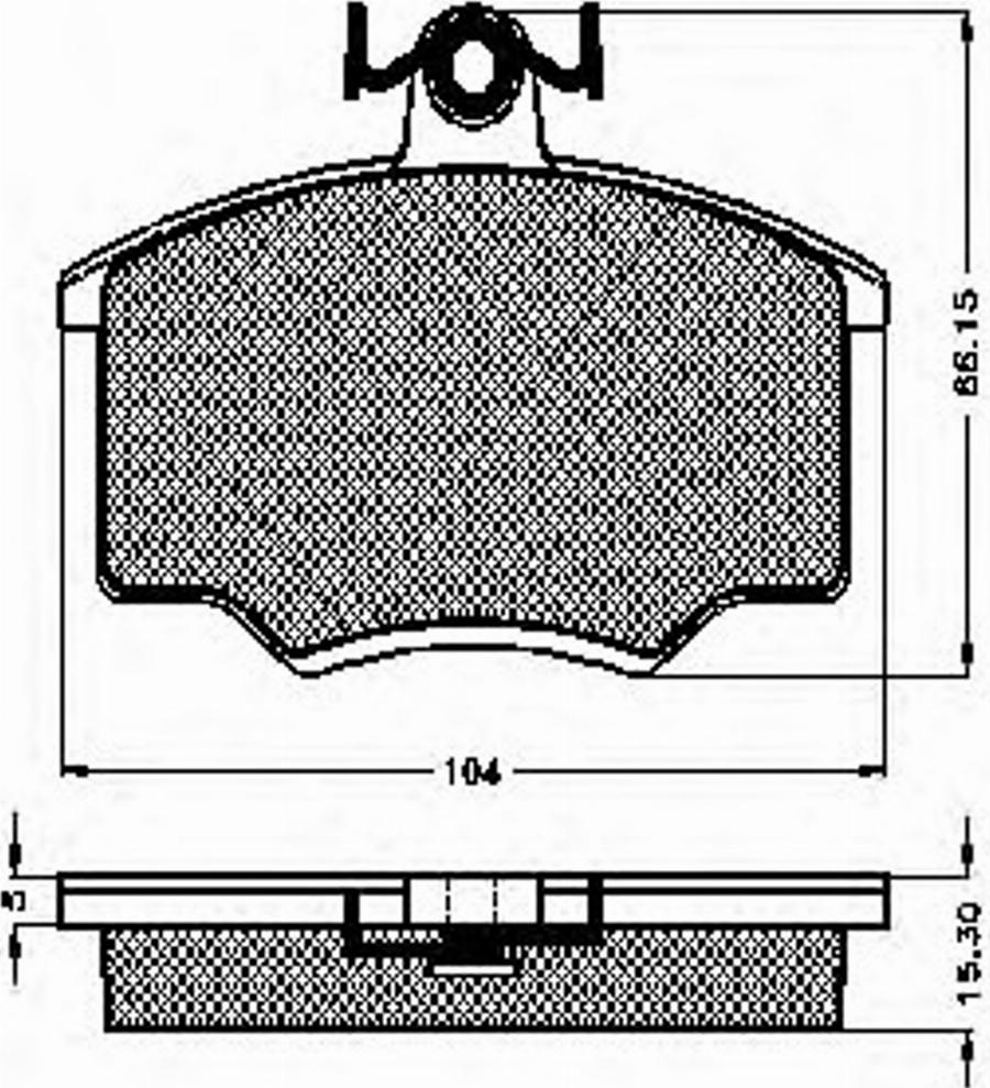 Spidan 31028 - Тормозные колодки, дисковые, комплект autospares.lv