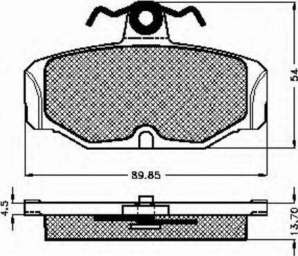 Spidan 31022 - Тормозные колодки, дисковые, комплект autospares.lv