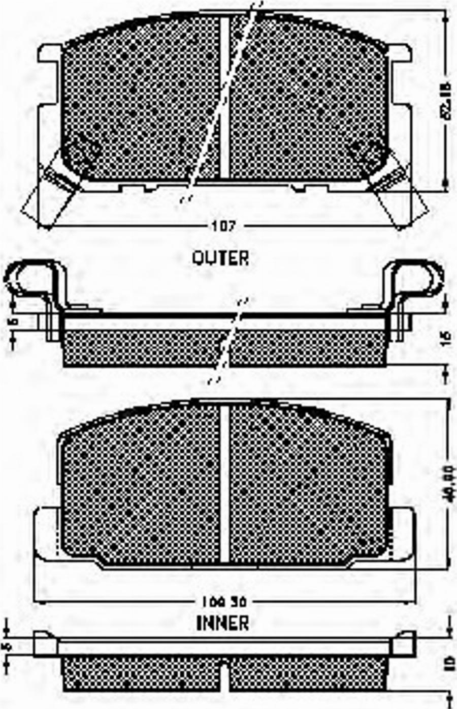 Spidan 31166 - Тормозные колодки, дисковые, комплект autospares.lv