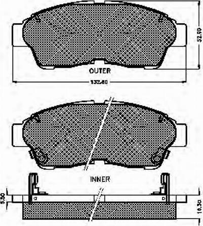 Spidan 31856 - Тормозные колодки, дисковые, комплект autospares.lv