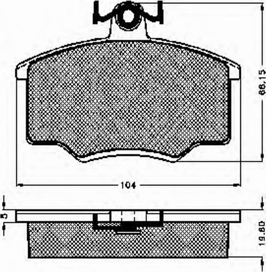 Spidan 31802 - Тормозные колодки, дисковые, комплект autospares.lv