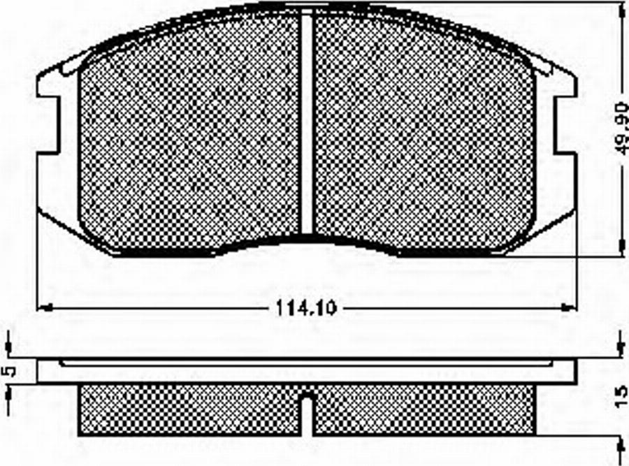 Spidan 31819 - Тормозные колодки, дисковые, комплект autospares.lv