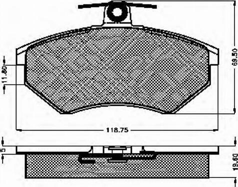 Spidan 31836 - Тормозные колодки, дисковые, комплект autospares.lv