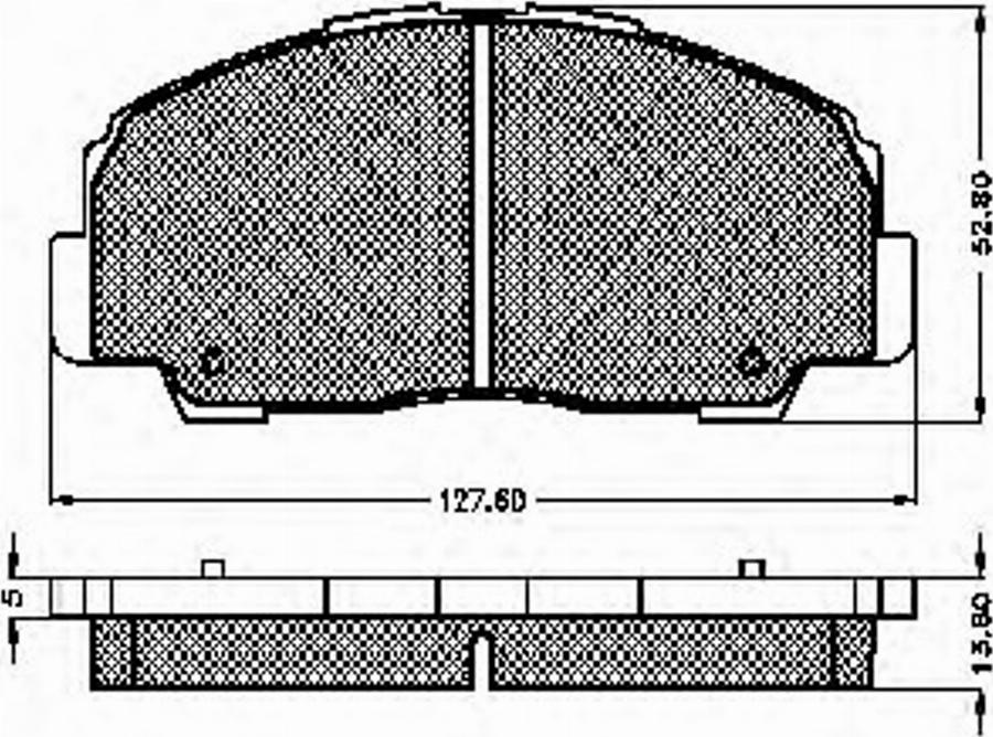 Spidan 31833 - Тормозные колодки, дисковые, комплект autospares.lv