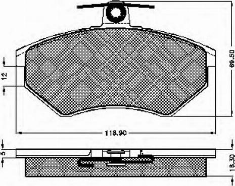 Spidan 31837 - Тормозные колодки, дисковые, комплект autospares.lv