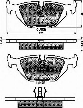 Spidan 31825 - Тормозные колодки, дисковые, комплект autospares.lv