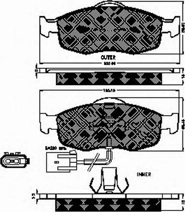 Spidan 31876 - Тормозные колодки, дисковые, комплект autospares.lv