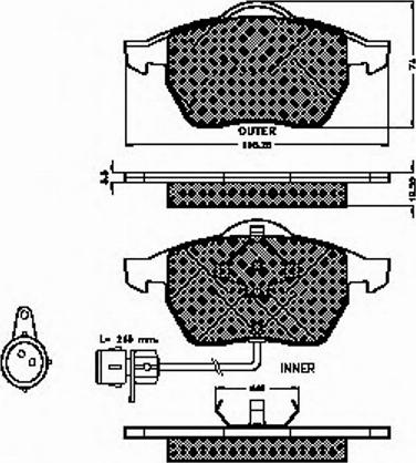 Spidan 31873 - Тормозные колодки, дисковые, комплект autospares.lv