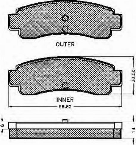 Spidan 31301 - Тормозные колодки, дисковые, комплект autospares.lv