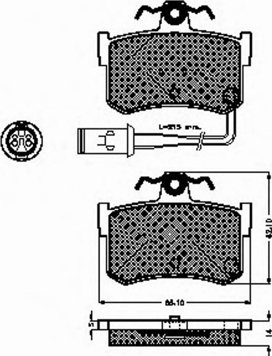 Spidan 31288 - Тормозные колодки, дисковые, комплект autospares.lv