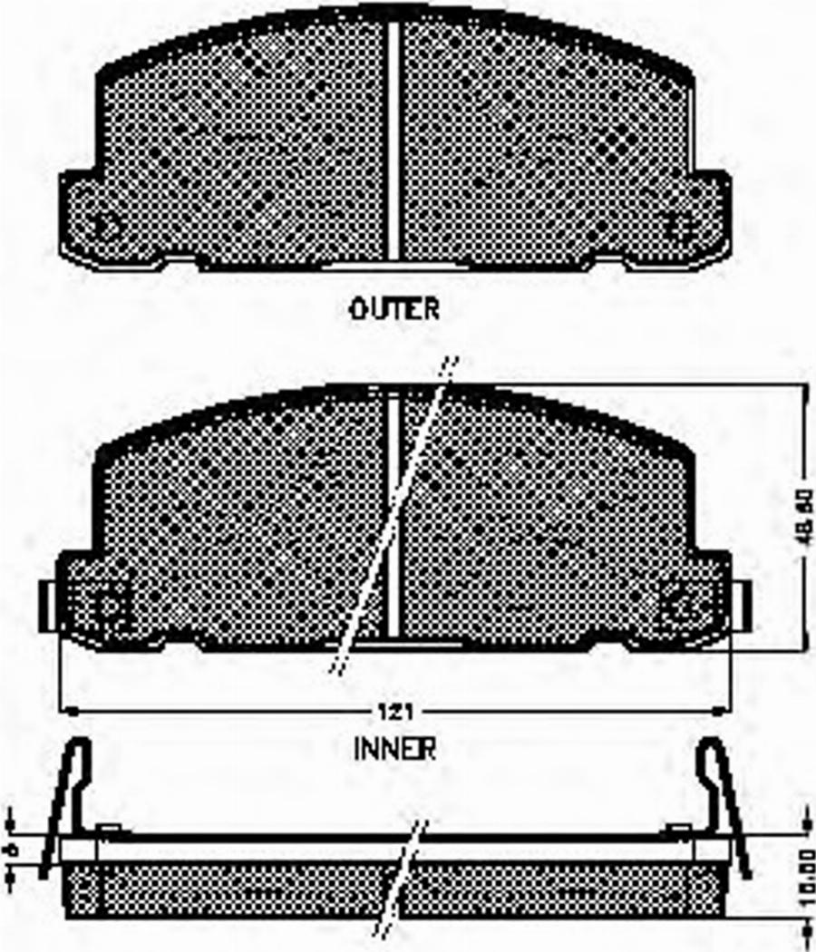 Spidan 31276 - Тормозные колодки, дисковые, комплект autospares.lv