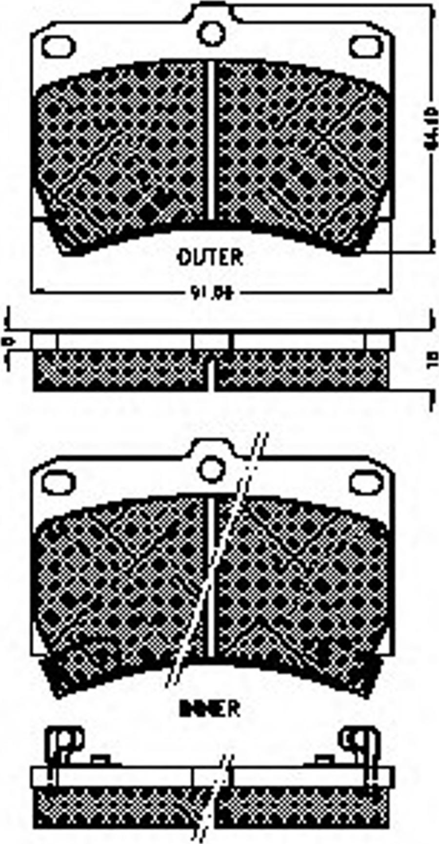 Spidan 31755 - Тормозные колодки, дисковые, комплект autospares.lv