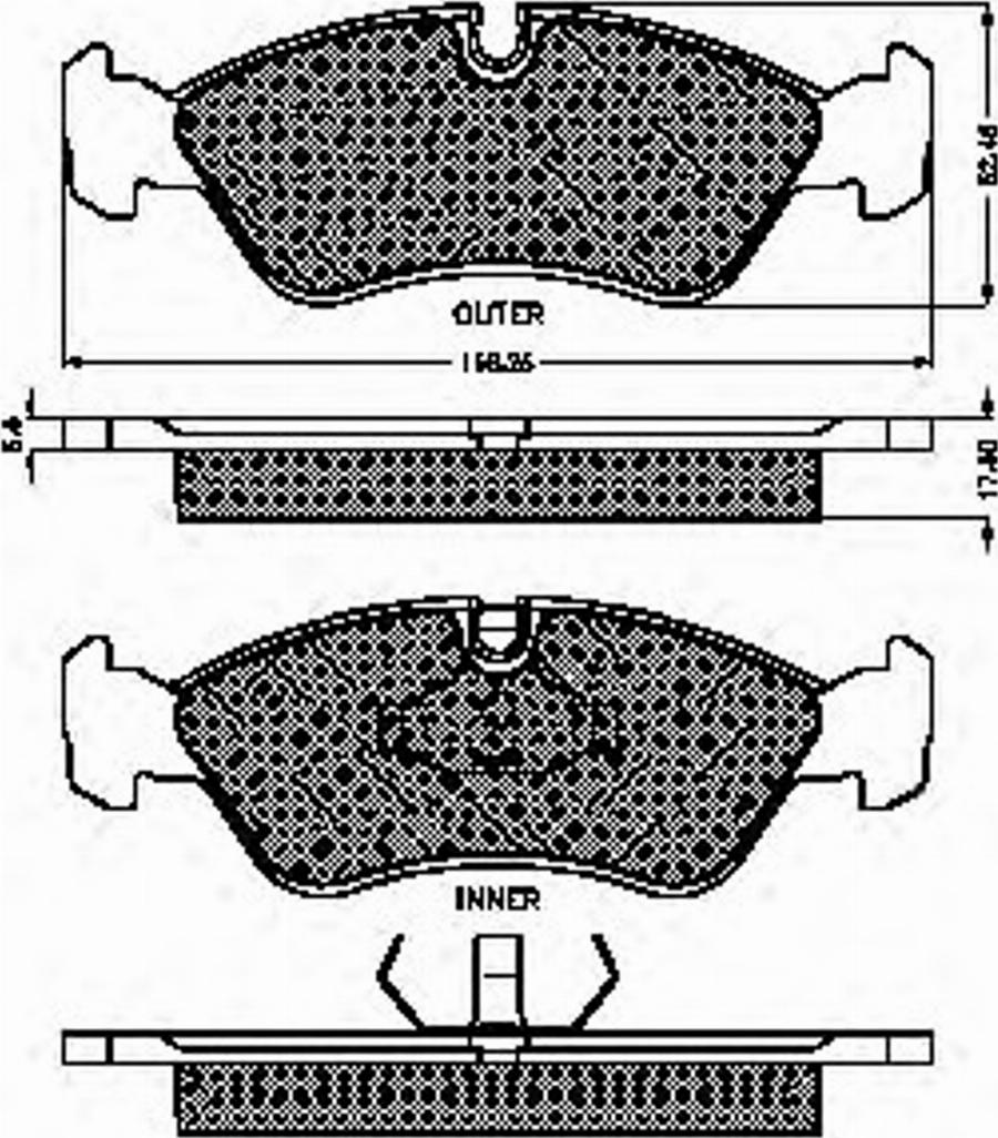 Spidan 31706 - Тормозные колодки, дисковые, комплект autospares.lv