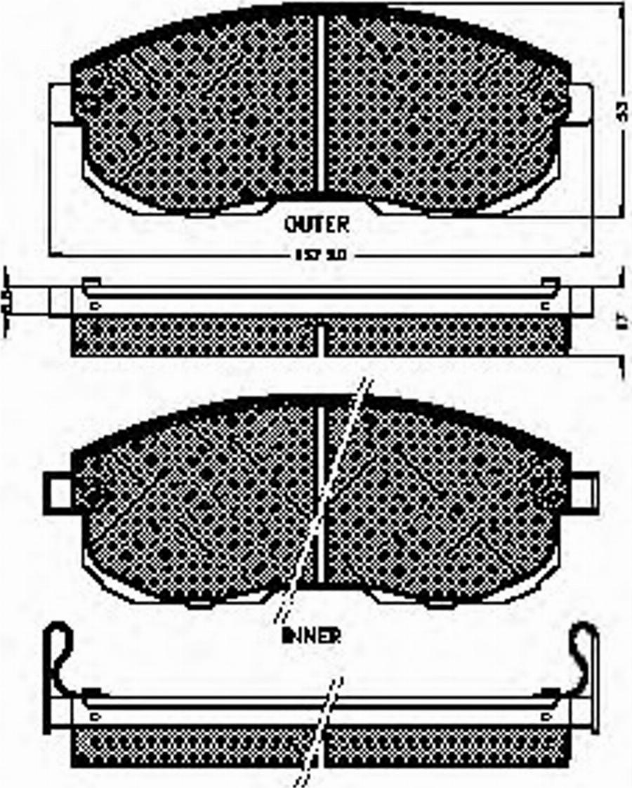 Spidan 31714 - Тормозные колодки, дисковые, комплект autospares.lv