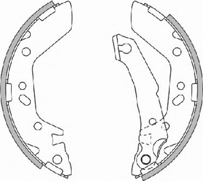 Spidan 33950 - Комплект тормозных колодок, барабанные autospares.lv