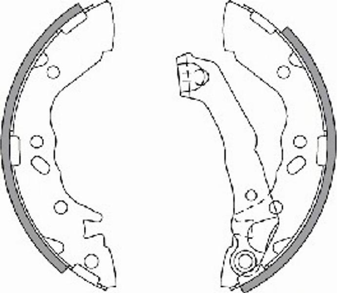 Spidan 33652 - Комплект тормозных колодок, барабанные autospares.lv