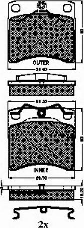 Spidan 32431 - Тормозные колодки, дисковые, комплект autospares.lv