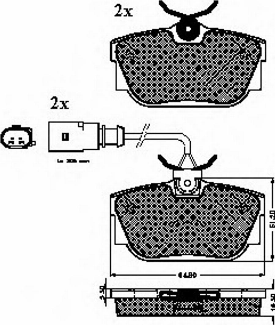 Spidan 32432 - Тормозные колодки, дисковые, комплект autospares.lv