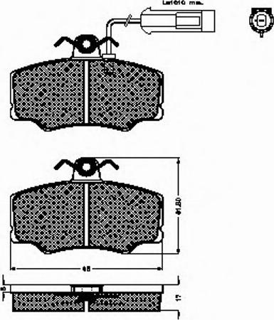 Spidan 32544 - Тормозные колодки, дисковые, комплект autospares.lv